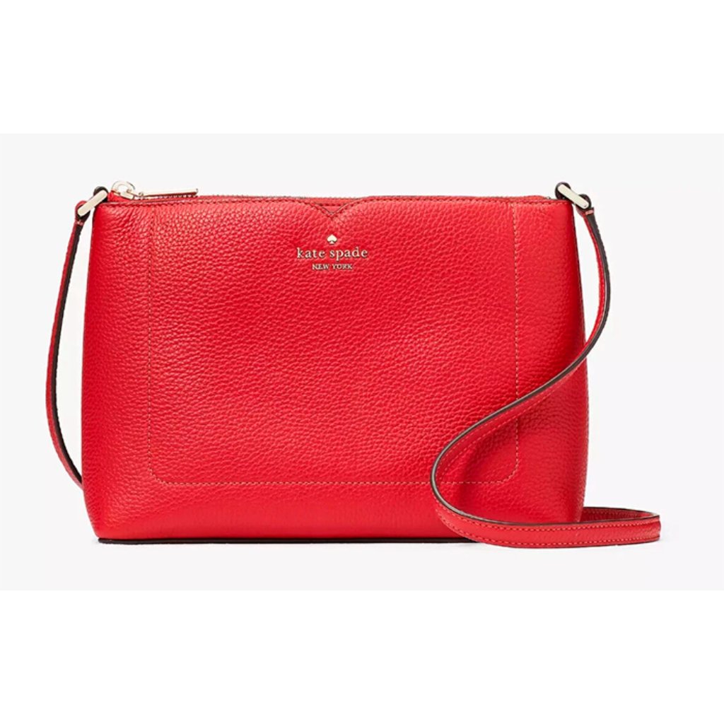 S Kate Spade Harlow Crossbody Cherry Pebbled Leather Wkr00058 Nwt $279